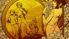 Flowers monochrome wolfs rain