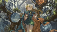 Flowers nature Trees cross dress elves armor staff belts 