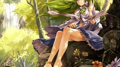 Flowers nature Trees water wind feet Plants statues waterfalls 