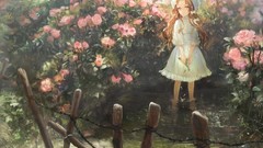 Flowers nature water weapons Guns roses Plants dress hats bows 