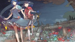 Flowers night Stars Plants dress hats Undead lanterns zombies 