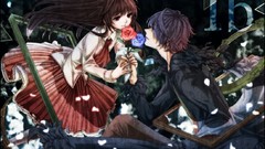 Flowers roses dress long hair anime girls IB (game)