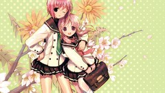 Flowers school uniforms seifuku sakura musubi akino momiji 