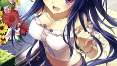 Flowers skirts long hair