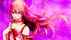 Flowers stretching Anime long hair anime girls artwork upscaled