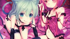 Flowers string roses Hearts navel Ribbons sitting tongue 