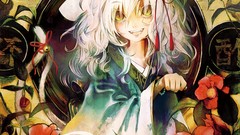 Flowers text Plants dress Bells fangs white hair Ribbons 