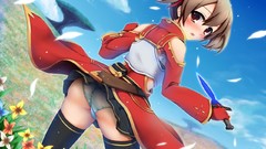 Flowers Trees ass Anime blush anime girls brown eyes brunettes 