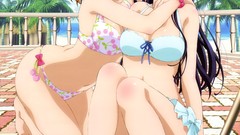 Flowers water clouds feet woman Anime lips palm trees shiny 