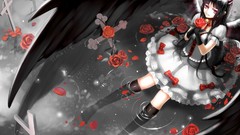 Flowers water roses wings cross dress Bells horns socks red 