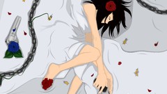 Flowers water weapons Guns roses Anime Flower wall blue rose 