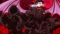 Flowers wings dress costume red eyes anime girls brooch remilia 