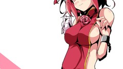 Flowers woman Anime blush pink hair anime girls touhou cuffs 