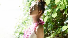 Flowers woman asians models Ayaka Komatsu Wanibooks