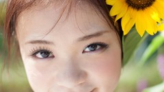 Flowers woman Japanese models Graphis Kana Tsuruta