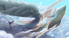 Fly link the legend of zelda gameboy wind fish Windfish