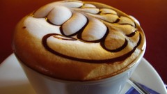 Foam white coffee food sugar cream plates Tables Wood drinks 