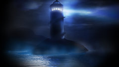 Fog lighthouses Sea