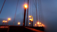 Fog lights San Francisco Bridges golden gate bridge lamp posts