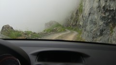 Fog Mountains cars hard Peugeot roads Turkey 308