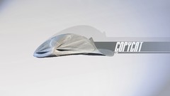 Font 3d renders race ship