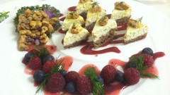 Food blueberries fruits raspberries desserts cheesecake