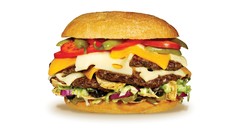 Food cheese bread white background hamburgers pickles jalapeno