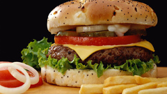 Food cheese french fries