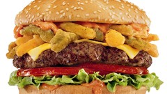 Food cheese hamburgers