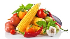Food corn vegetables tomato