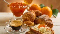 Food croissants Breakfast