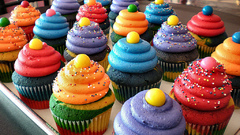 Food cupcakes desserts sprinkles