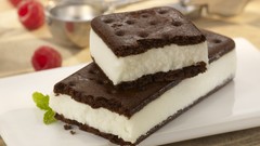 Food dessert raspberries ice cream sandwich