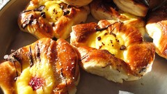 Food desserts pastries custard