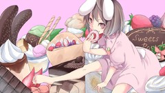 Food dress grapes ice cream Bells Sweets carrots red eyes 