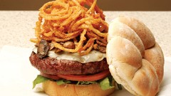 Food hamburgers onion rings