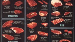 Food meat infographics beef