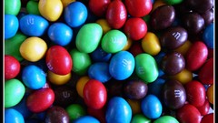 Food Objects multicolor M and Ms