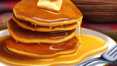 Food pancakes maple syrup