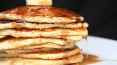 Food pancakes maple syrup