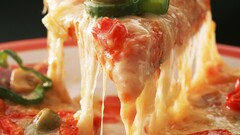 food pizza olives cheese