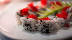 Food plates sushi meal sushi rolls