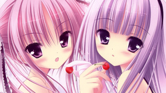 Food Ribbons cherries purple