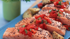 Food salmon Food and