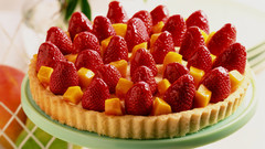 Food strawberries dessert cakes