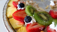 Food strawberries kiwi fruits