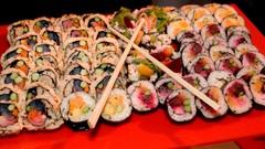 Food sushi sushi rolls