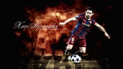 Football player soccer FC Barcelona Xavi Hernandez Fc Barça