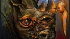 For something psychedelic rhino high looking bizarre similar