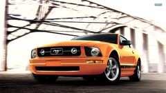 Ford Ford mustang muscle cars mustang gt orange cars Swedish 